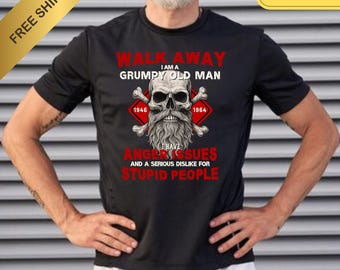 Crumpy Old Badass Generation T-Shirt: Unisex Cotton Tee