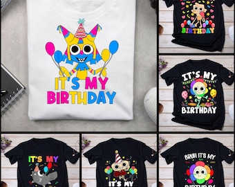 Dandy's World Birthday PNG Bundle: Gamer T-Shirt Designs (Digital Download