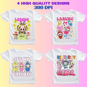 Labubu Monster Clipart: High-Resolution PNG Files (Digital Download Bundle)