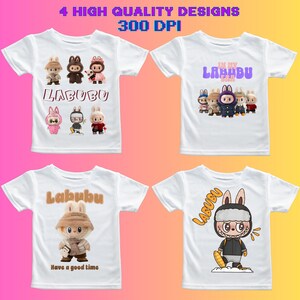 Labubu Monster PNG Bundle: High-Resolution Digital Files (Instant Download