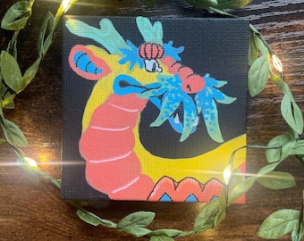 Tiny Traditional Chinese Dragon Painting