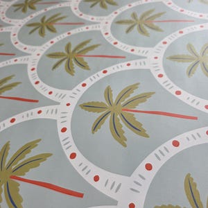 Salty Palm Tree Removable Wallpaper