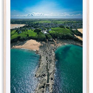 Vista aérea de Saint-Malo - Pointe de Rothéneuf | Impressão fotográfica