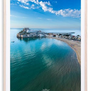 Vista aérea Peñíscola - Castelo | Impressão fotográfica