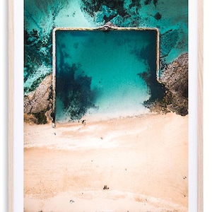 Vista aérea da piscina Saint-Malo - Beau-Secours | Impressão fotográfica