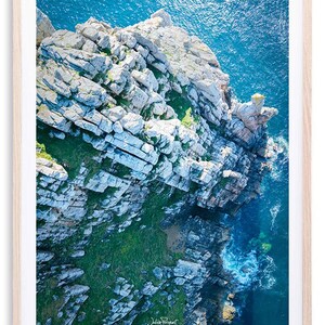 Vista aérea de Crozon - Pointe de Pen Hir - os penhascos | Impressão fotográfica