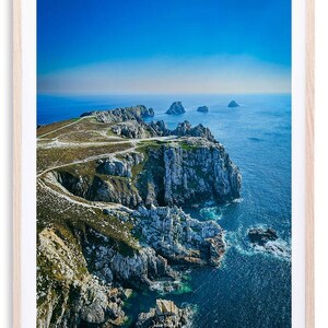 Vista aérea de Pointe de Pen Hir - Tas de Pois | Impressão fotográfica