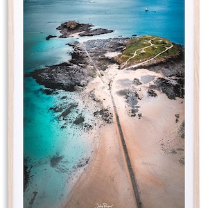 Vista aérea de Saint-Malo - Grand-Bé | Impressão fotográfica