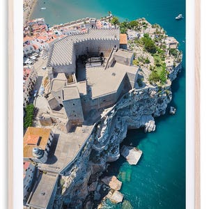 Vista aérea Peñíscola - Castelo | Impressão fotográfica