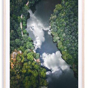 Vista aérea de Laval - Mayenne | Impressão fotográfica