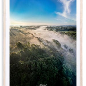 Vista aérea de Laval - Rio das Nuvens | Impressão fotográfica