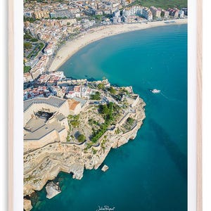 Vista aérea Peñíscola - Castelo | Impressão fotográfica