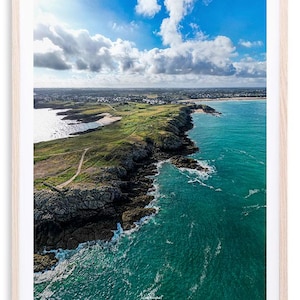 Vista aérea de Saint-Malo - Costa Selvagem | Impressão fotográfica
