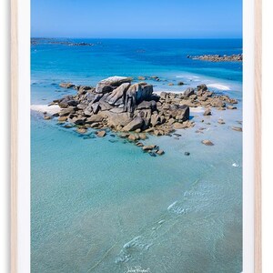 Vista aérea de Roscoff - Blue Paradise | Impressão fotográfica