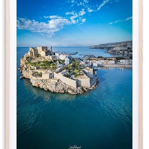 Vista aérea Peñíscola - Castelo | Impressão fotográfica