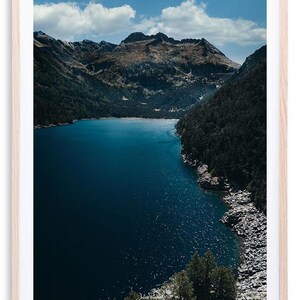 Vista aérea Néouvielle - Lago Orédon | Impressão fotográfica