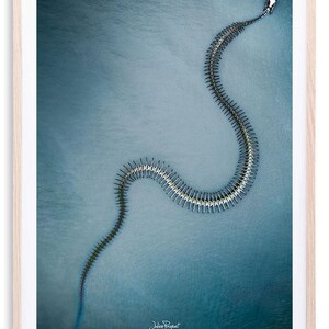 Vista aérea de Saint-Brevin - A Serpente do Oceano | Impressão fotográfica