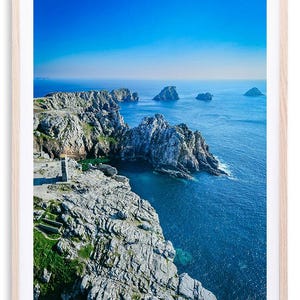 Vista aérea de Crozon - Pointe de Pen Hir - Tas de Pois | Impressão fotográfica