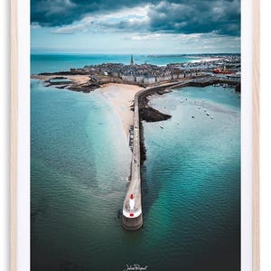 Vista aérea de Saint-Malo - Porto | Impressão fotográfica