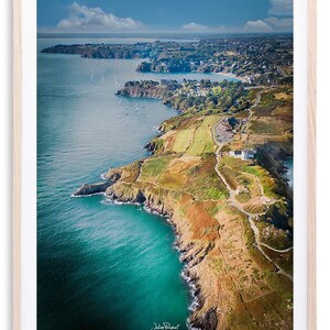 Vista aérea de Cancale - Costa de Cancale | Impressão fotográfica