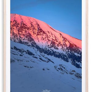 Vista aérea Alpe d'Huez - Montanha Vermelha | Impressão fotográfica