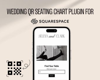 Wedding QR Seating Chart Plugin for Squarespace - Easy Setup & QR Code Generator