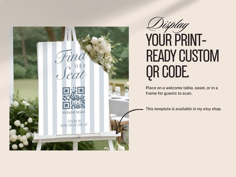Wtyczka do wykresu miejsc siedzących na weselu QR dla Squarespace — łatwa konfiguracja i generator kodów QR zdjęcie 4
