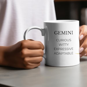 Personalized Zodiac Mug, Astrology Gift for Her, Custom Name Coffee Cup, Horoscope Birthday Mug, Celestial Star Sign Cup, Spiritual Gift