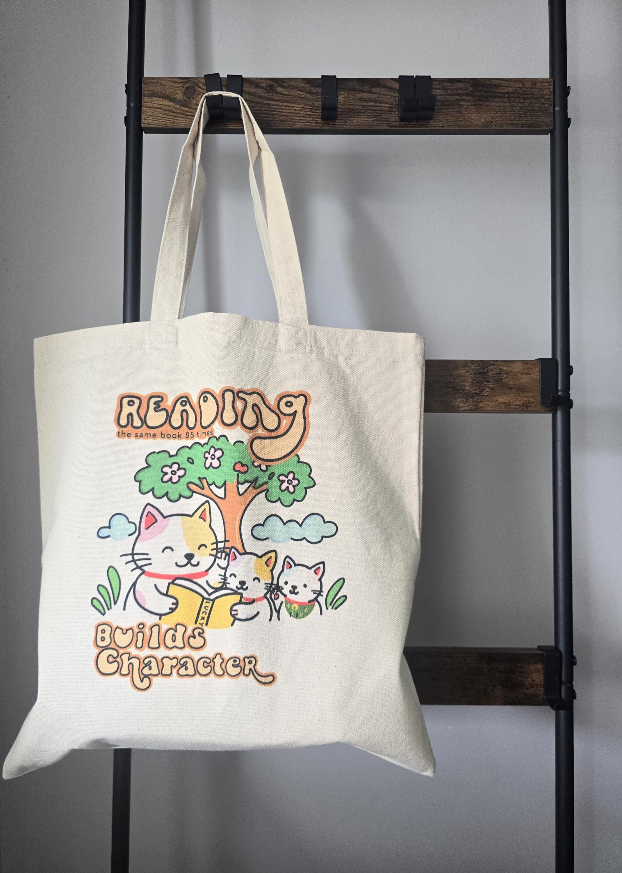 Reading the Same Book 85 Times Builds Character – Lucky Cat