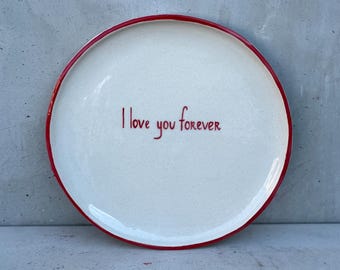 Ceramic personalized dinner plate
