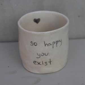 Custom Ceramic mug/ Mug with Your Text/ Personalized Pottery Gift/ Name mug