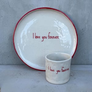 RUSH ORDER Custom ceramic plate with your text