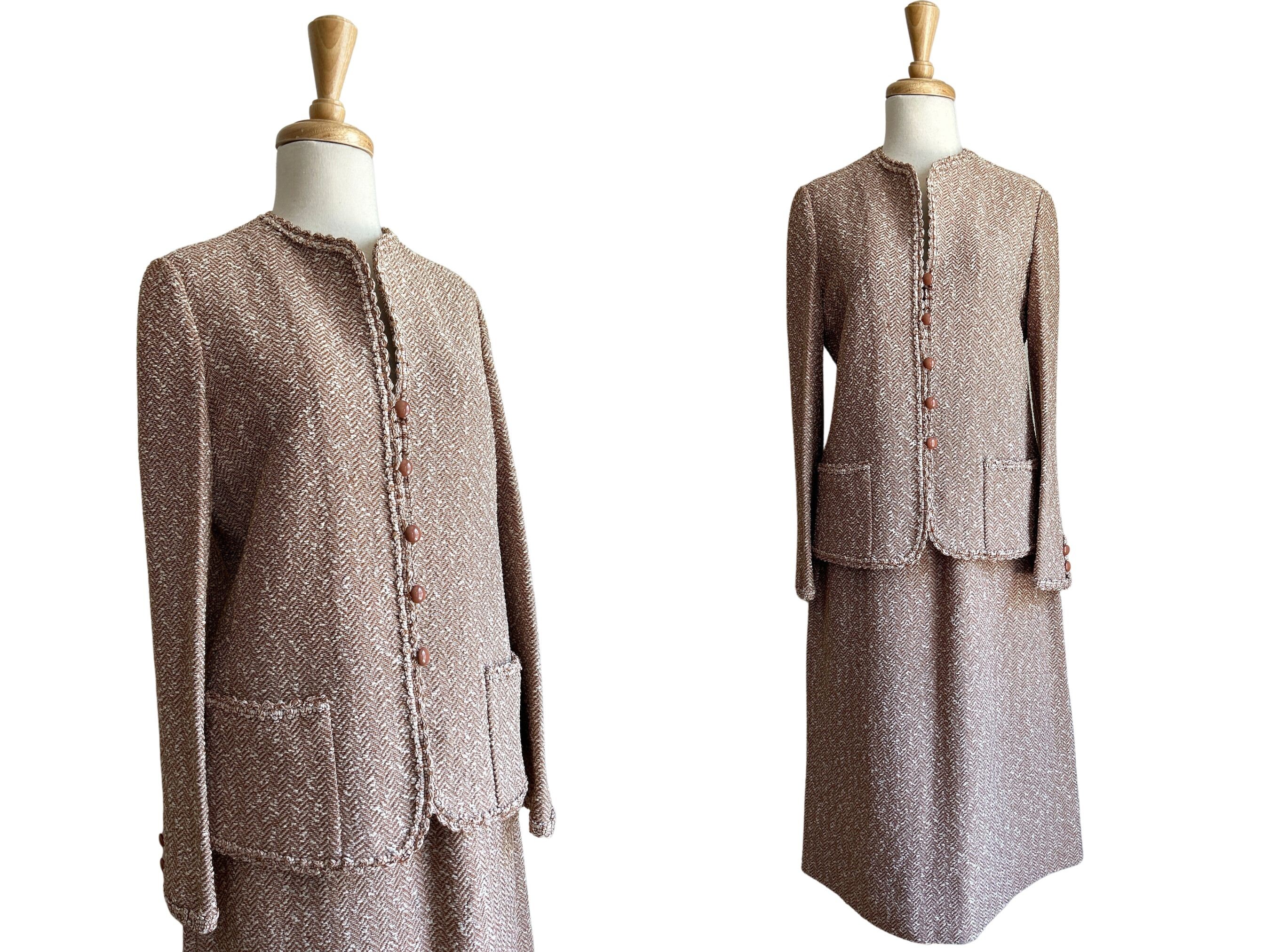 Vintage Chanel wool 2piece set. Size 36. On website search for