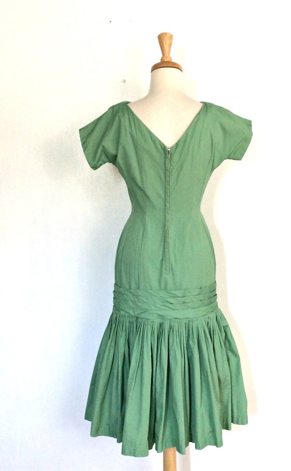 1960s Drop Waist Dress - cocktail dress - drop wa… - image 5