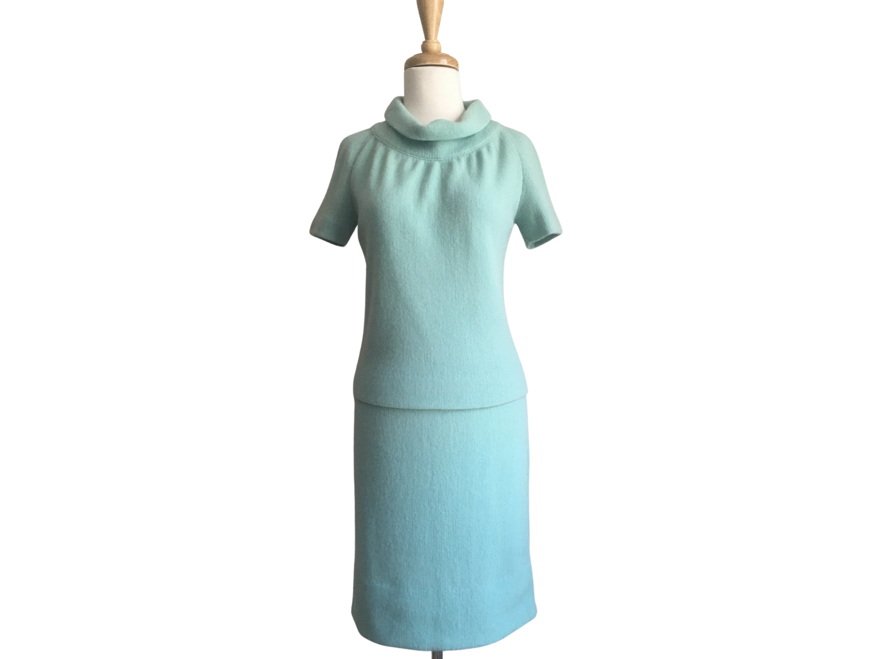 Vintage 50s Skirt and Sweater Set Wool 
