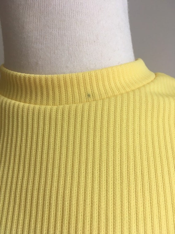 Vintage 60s Mod Mini Dress - yellow sundress - Sh… - image 6