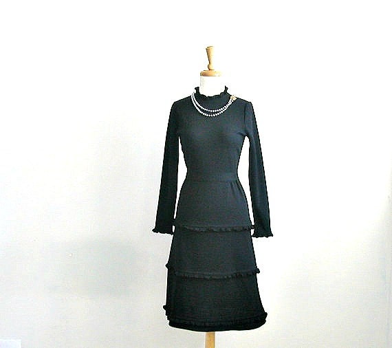 Vintage Little Black Dress 1960's mod dress lbd | Etsy