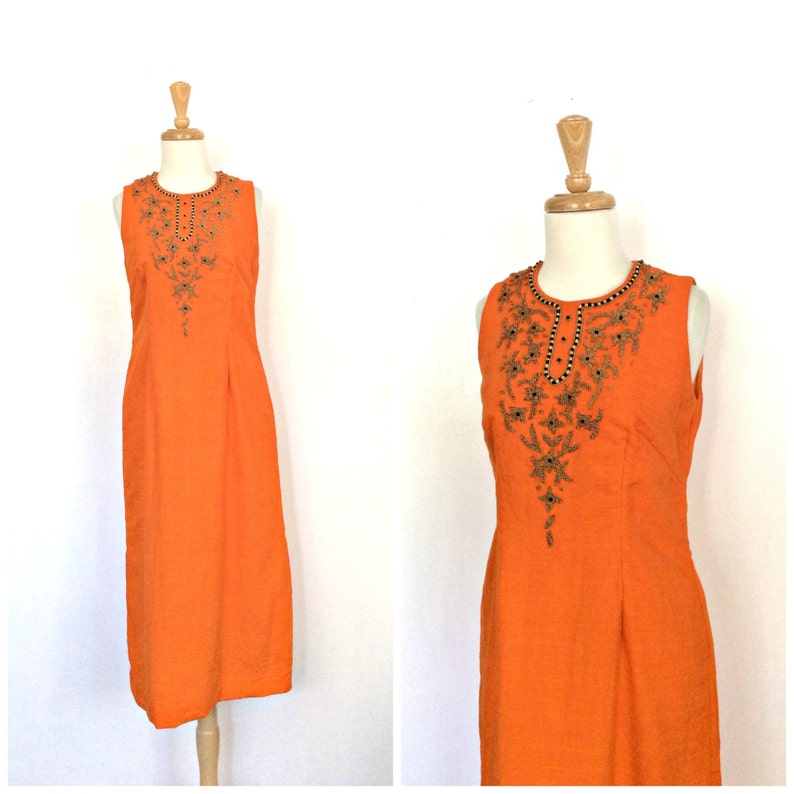 Linen Sheath Dress for Tea