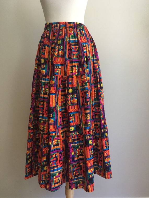 Vintage Boho Maxi Skirt - cotton skirts - summer … - image 2