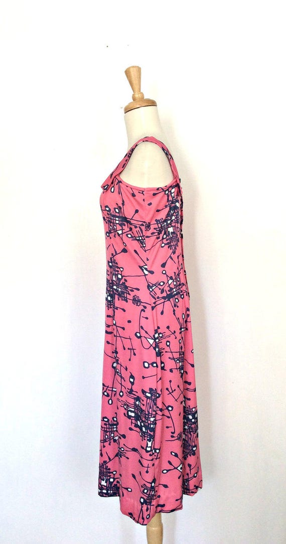 Vintage Pink Sundress - 40s style dress - vacatio… - image 5