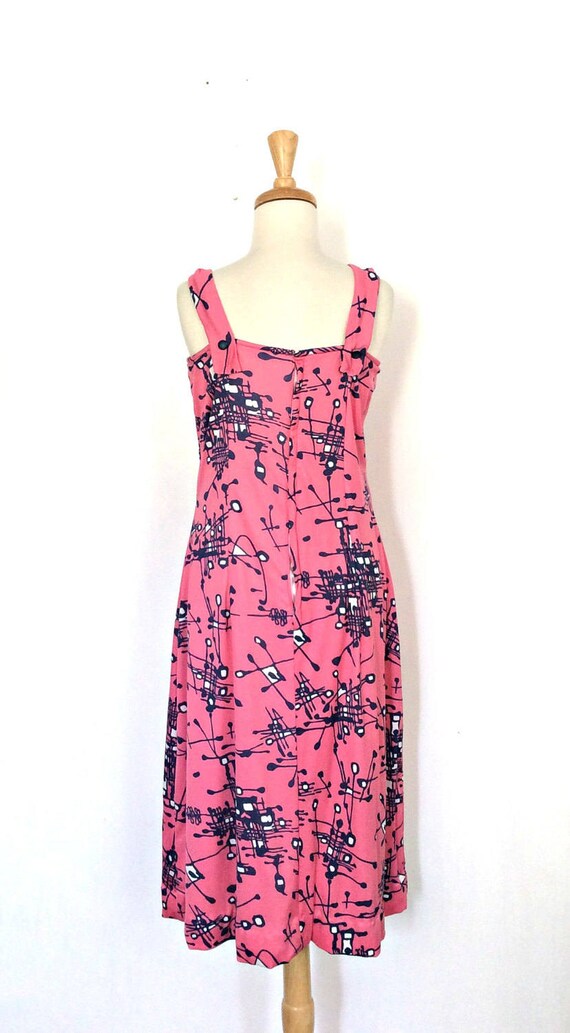 Vintage Pink Sundress - 40s style dress - vacatio… - image 6