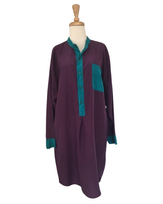 Vintage Loungewear - silk pajamas - house dress -… - image 3