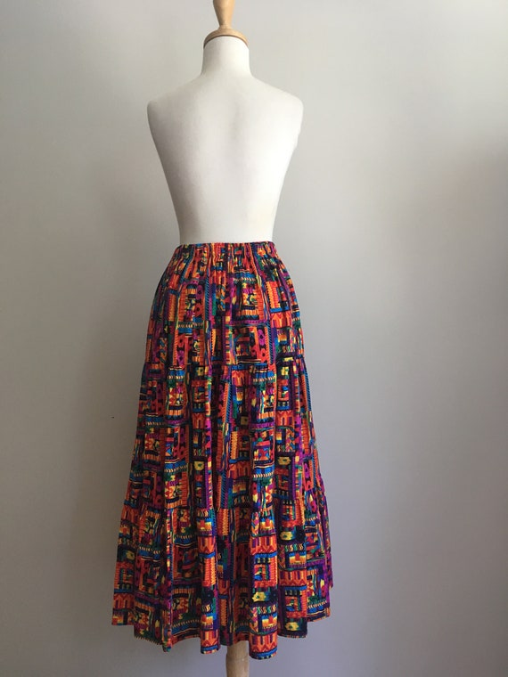 Vintage Boho Maxi Skirt - cotton skirts - summer … - image 6