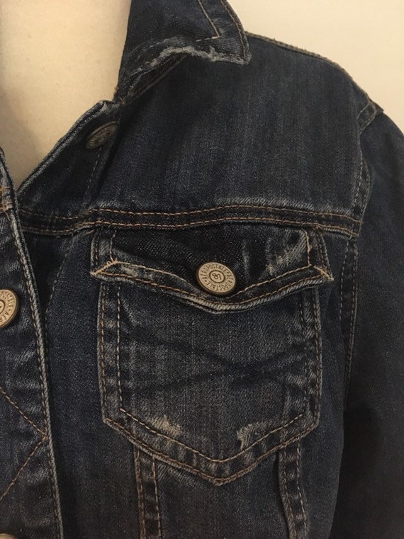 Vintage Aeropostale chaqueta jean de mezclilla para mujer grande