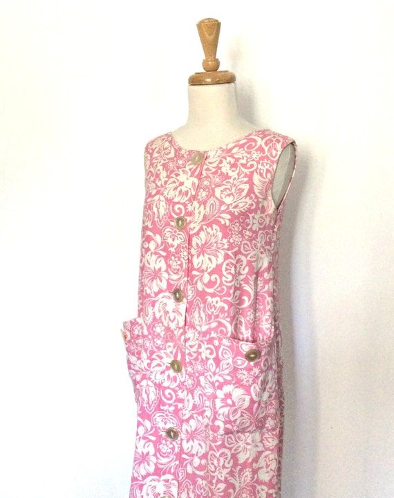 Vintage 1960s Shift Dress - pink sundress - Lily … - image 3