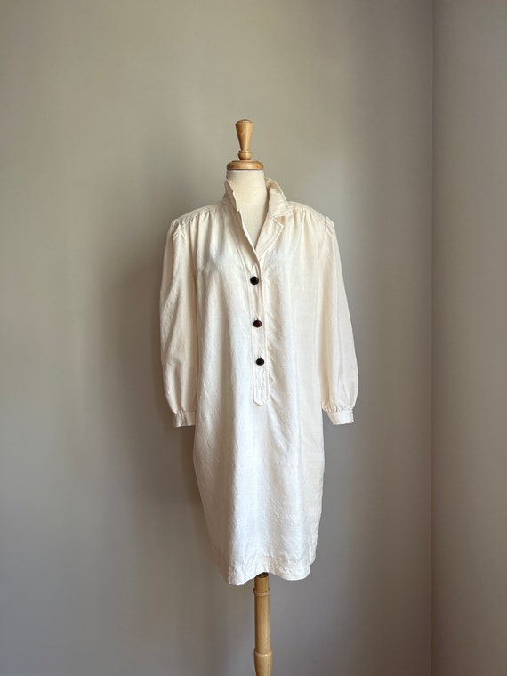 Vintage Lilli Ann 70s Shift Dress - shirtwaist - L - image 2