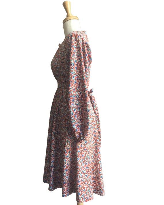 Vintage 70s Floral Dress - empire waist - babydol… - image 5