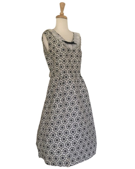 Vintage 1950s Novelty Dress - fit and flare - roc… - image 6