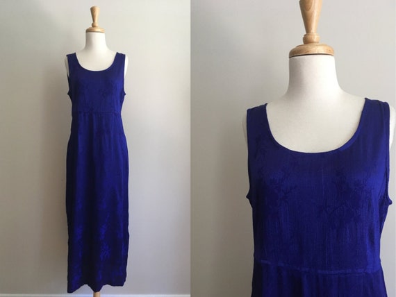 Vintage Purple Midi Dress - jumper dresses - tea … - image 1