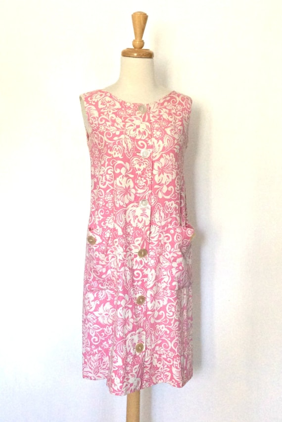 Vintage 1960s Shift Dress - pink sundress - Lily … - image 2